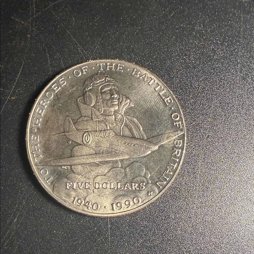 Commemorative coin ,Marshall Islands, 1990 ,50th anniversary , Battle of Britain
